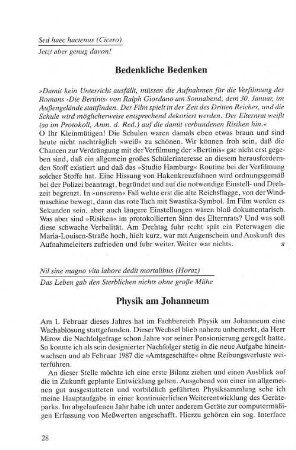 Physik am Johanneum