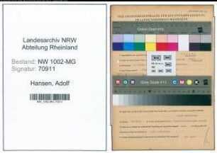 Entnazifizierung Adolf Hansen , geb. 09.01.1911 (Kaufm.Angest.)