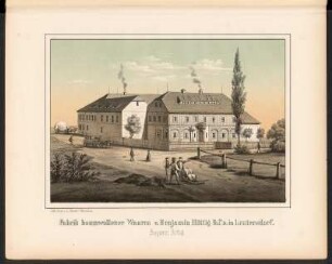 Fabrik baumwollener Waaren v. Benjamin Hüttig & Co in Leutersdorf. Benjamin Hüttig