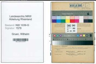 Entnazifizierung Wilhelm Gruen , geb. 15.02.1894 (Polizist)