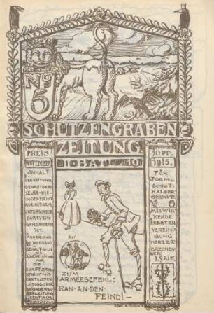 5.1915: Schützengrabenzeitung