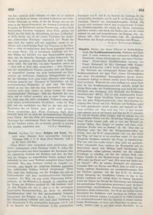 254-256 [Rezension] Stäglich, Martin, Der Konfirmandenunterricht