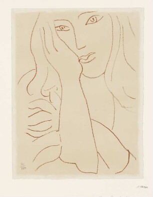 Gesicht, aus: Pierre Reverdy, "Visages", Paris 1946
