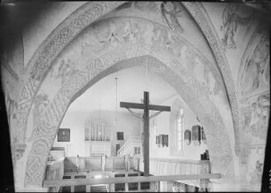 Kamenz. Evangelische Sankt-Just-Kirche. Inneres, Blick vom Chor in das Schiff