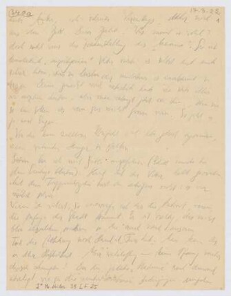 Brief von Franz Rosenzweig an Adele Rosenzweig