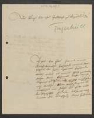 Brief von Carl Anton Fingerhuth an Regensburgische Botanische Gesellschaft