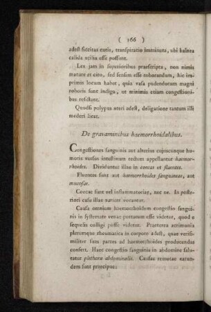 De gravaminibus haemorrhoidalibus.