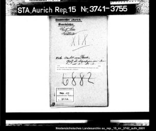 Die Gesuche des Handlungsgehilfen Marcus van Bosch in Leer um die Verkürzung der Lehrzeit
