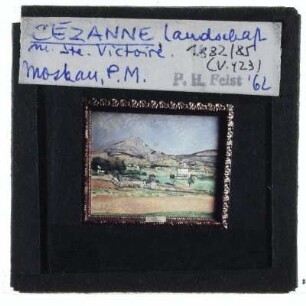 Cézanne, Mont Sainte-Victoire (Serie),Cézanne, Mont Sainte-Victoire. Blick von Valcros