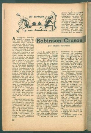 Robinson Crusoe : El tiempo y sus hombres