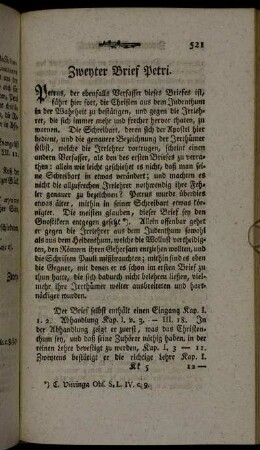Zweyter Brief Petri.