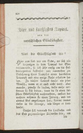 Vier und funfzigstes Kapitel von der menschlichen Glückseligkeit.