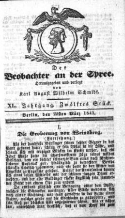 12. Stueck, 22. Maerz 1841