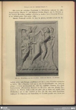Vertreibung aus dem Paradiese. Relief von Quercia. S. Petronio