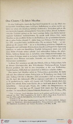 Neue Folge 1941: Zu Jakob Micyllus