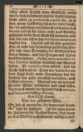 Das XXIII. Capitel. Von der göldenen Ader