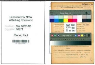 Entnazifizierung Paul Riedel, geb. 10.03.1912 (Angest.)