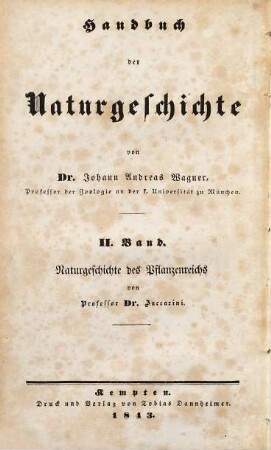 Naturgeschichte des Pflanzenreichs