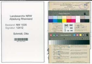 Entnazifizierung Otto Schmidt , geb. 06.06.1893 (Technischer Angestellter)