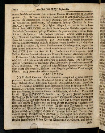 1020-1030, Observata 1 - 3