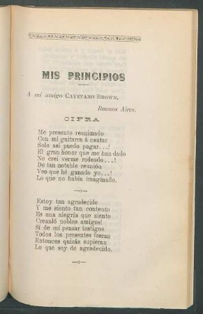 Mis principios : Cifra