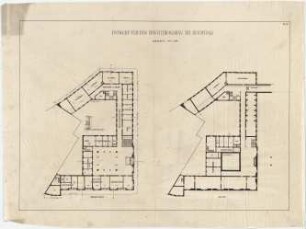 Billing, Hermann; Berlin; Reichstagsgebäude, Erweiterung - Erdeschoss; Keller (Grundrisse)