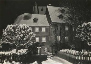 Schlettau. Altes Schloss. Nachtaufnahme
