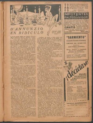 D'Annunzio en ridículo