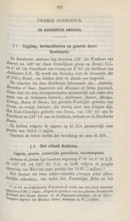 Tweede hoofdstuk. De residentie Amboina