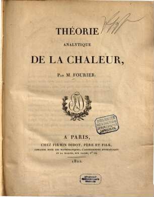 Théorie analytique de la chaleur