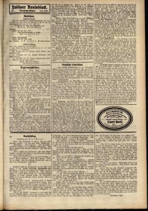 Zweite Ausgabe vom Mittwoch, den 06. August 1913.