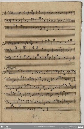 26. Graun, Suiten, GraunWV. C:XI:16 <9. Bourée>