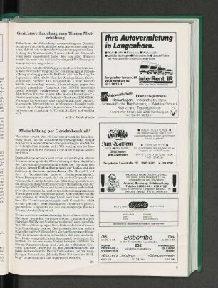 Gerichtsverhandlung zum Thema Mieterhöhung