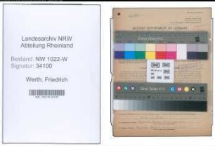 Entnazifizierung Friedrich Werth , geb. 24.08.1906 ()