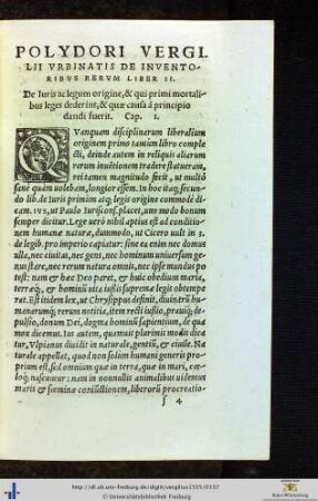 De inventoribus rerum liber II.