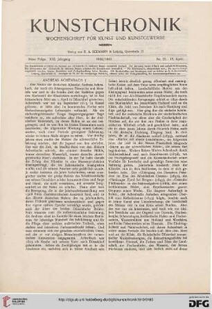 Heft 22 (15. April 1910)