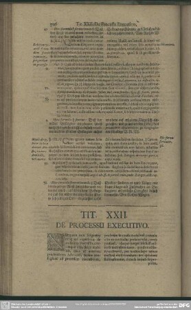 Tit. XXII. De Processu Executivo