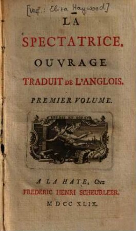 La spectatrice : ouvrage traduit de l'Anglois, 1