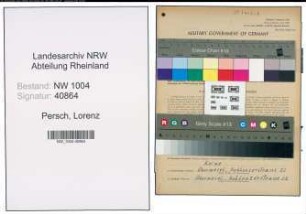 Entnazifizierung Lorenz Persch , geb. 22.12.1887 (Kapitaen)