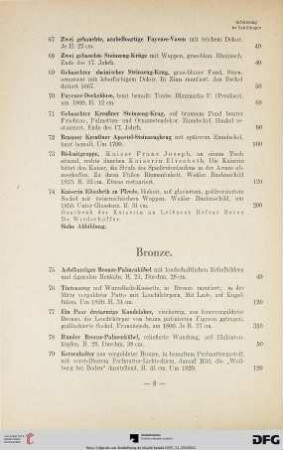 Bronze (Nr. 75-79)