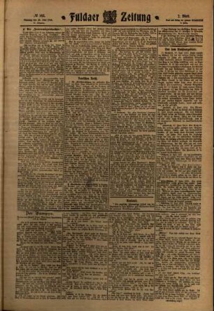 Zweite Ausgabe vom Dienstag, den 28. Juni 1910.
