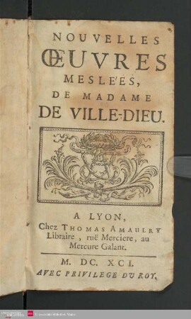 Nouvelles oeuvres meslées