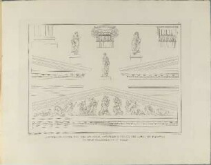 Illustration: Hauptgesimss, Capitael Und Base Der Saeule, Sculpturen In Und Auf Dem Giebel Des Peristyls Am Neuen Schauspielhause Zu Berlin.