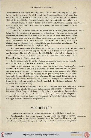 ⟦Michelfeld⟧