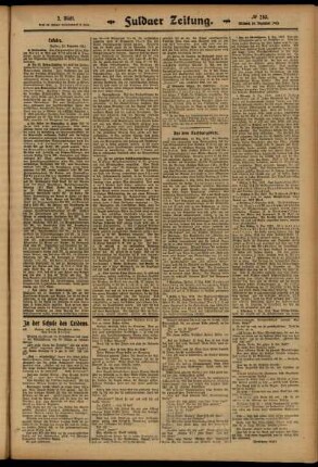 Zweite Ausgabe vom Mittwoch, den 10. Dezember 1913.