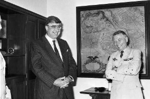 Freiburg im Breisgau: Antrittsbesuch von General Jean Louis Henri Brette bei Oberbürgermeister Rolf Böhme