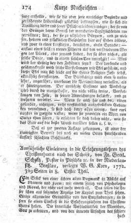 Ausführliche Einleitung in die Erfahrungslehren des Christenthums und der Schrift. T.1.