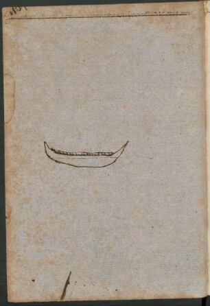 Canoe at Takaroa - sketch (April 18th, 1774)