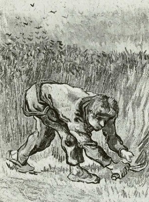 Gogh, V. v.: Der Schnitter, Gemälde, 1889