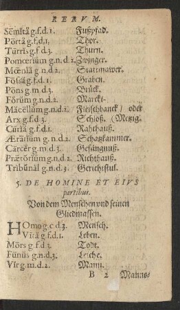 5. De Homine Et Eius partibus.